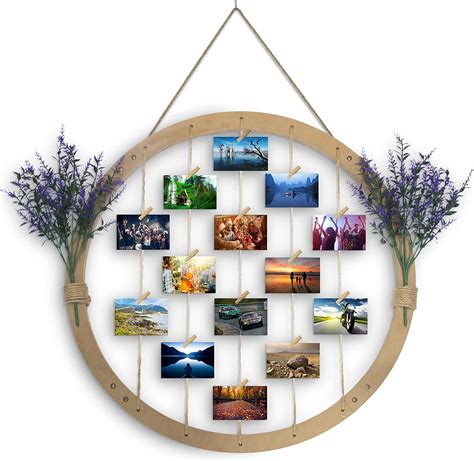 Large Round Wooden Picture Frames60cm24in Lavender Photo