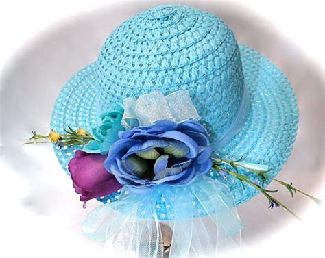 Little Girls Tea Party Hat Flower Girl Hats By Marcellefinery
