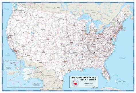 Usa Highways Wall Map