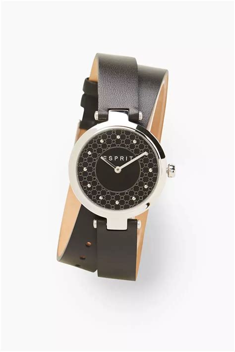 Esprit Watch With Double Bound Leather Wrist Strap At Our Online Shop