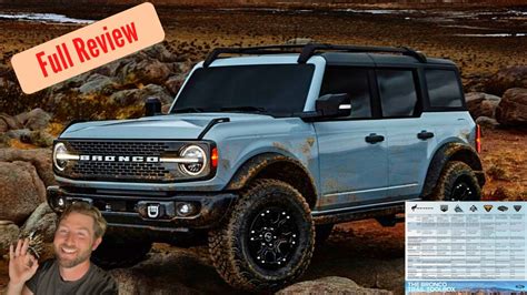 2021 Ford Bronco Color Chart