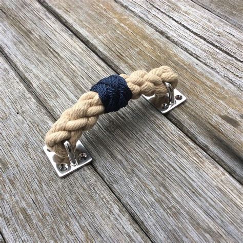 Do you just love nautical decor? ROPE DRAWER PULL 6" handle pull beach nautical decor chest ...