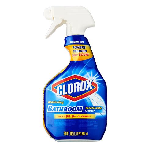 Clorox Disinfecting Bathroom Cleaner Spray 887ml C Hh418