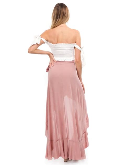 blue life aura skirt in nude rose fashionpass