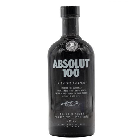 Absolut 100 Black Vodka 50 Vol