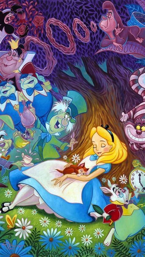 Classic Alice In Wonderland Wallpaper