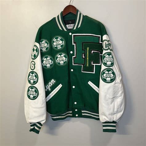 Vintage Vintage Varsity Letterman Jacket Soccer Patches Grailed