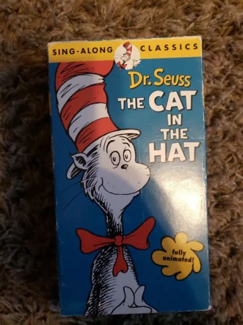 3 DR SEUSS Sing Along Classics VHS Tape Lot Lorax Highway Cat In The