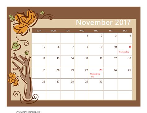 Free Printable Calendar 2018 Free Printable Calendar November
