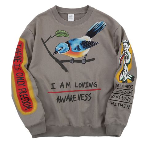 Bird Print Sweatshirt Cjdropshipping