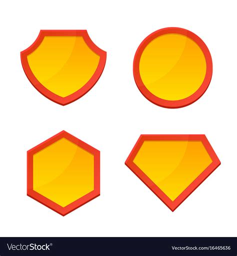 Batman logo template vector psd. Blank superhero logo template set Royalty Free Vector Image