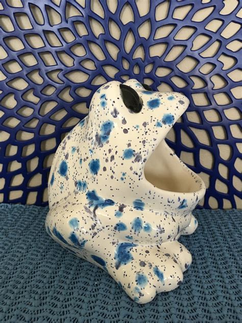 Retro Ceramic Frog Scrubbie Holder T It To Someone Etsy