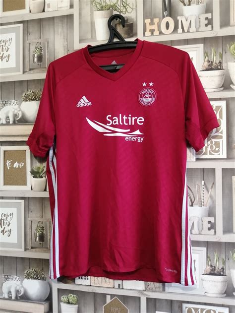 Aberdeen Home Football Shirt 2017 2018 Sponsored By Saltire Energy