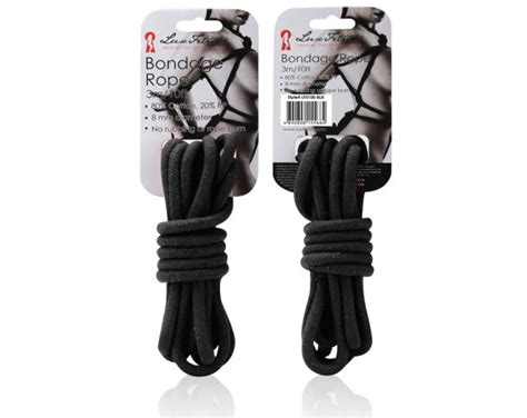 Lux Fetish Bondage Rope Black