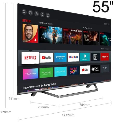 Televisão Hisense H55u7qf 55 Uled Smart Tv 4k Uhd