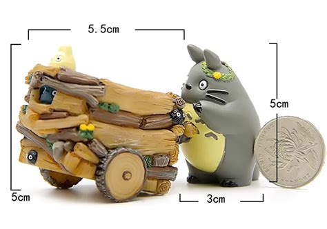 Stüdyo Ghibli Komşum Totoro Oyuncaklar Sevimli Cm Totoro Itin Araba Reçine Action Figure