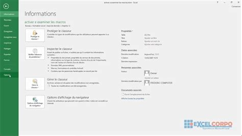 Formation Excel 64 Comment Activer Et Examiner Les Macros Dans Excel Youtube