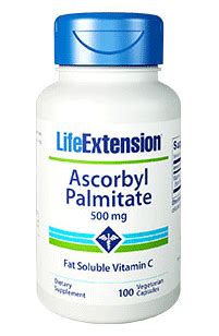 Витамин c с биофлавоноидами и шиповником (vitamin c with bioflavonoids & rose hips) 1000 мг. Ascorbyl Palmitate Fat Soluble Vitamin C (500 mg) - Life ...