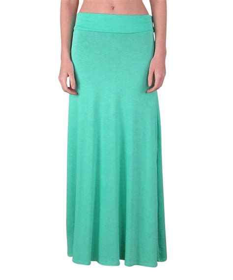 Love This Aqua Fold Over Maxi Skirt Women By Free To Live On Zulily