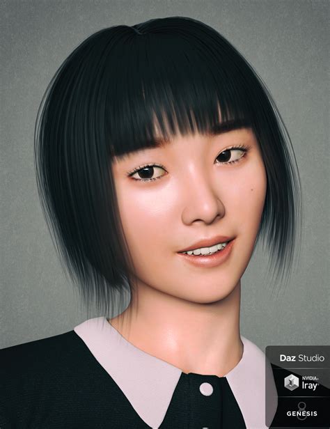 kim taeyeon character and hair for genesis 8 female daz 3d