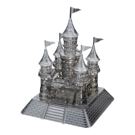 bepuzzled 3d crystal puzzle castle black 104 pcs