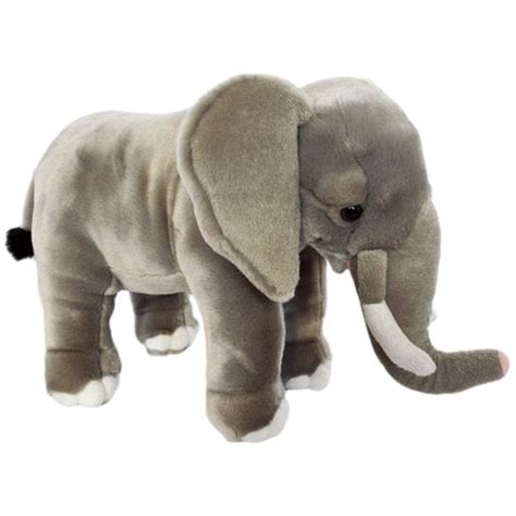 Auswella Plush Realistic Elephant Plush Animal Stuffed Animals