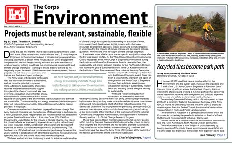 The Corps Environment Highlighting Usace Environmental Initiatives