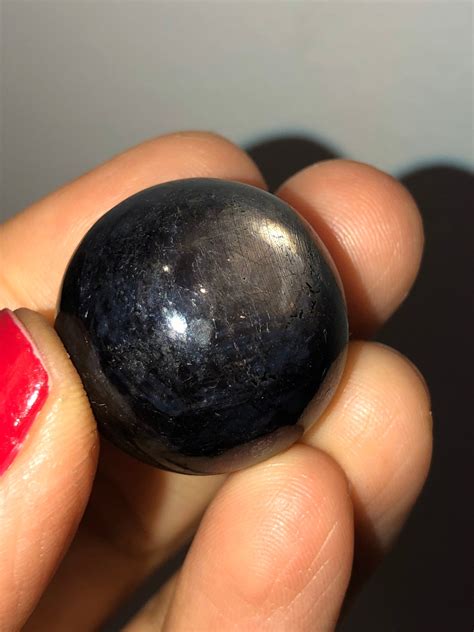 Amazing Polished Star Sapphire Sphere With Natural Stunning Etsy