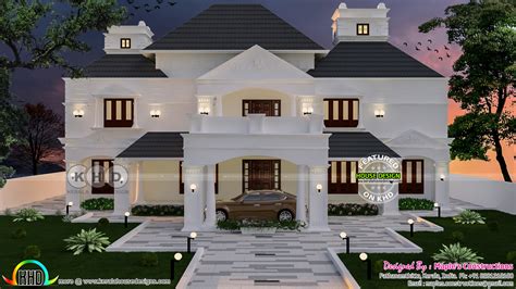 6 Bedroom Colonial Model House Plan 343 Sq M Kerala Home Design And