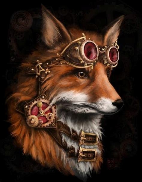 This Fox Is Badass Steampunk~ Pinterest