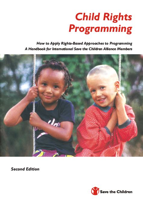 Child Rights Programming Handbook How To Apply Rights Based Approaches