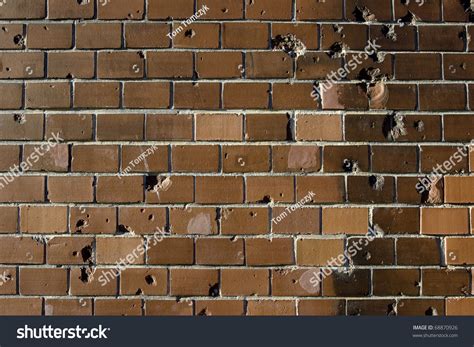 Bullet Holes In Brick Wall Stock Photo 68870926 Shutterstock