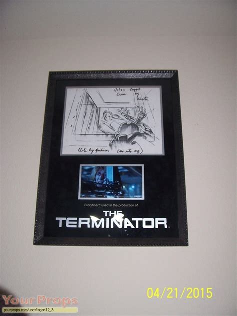 The Terminator Original Production Used Storyboard Factory Chase