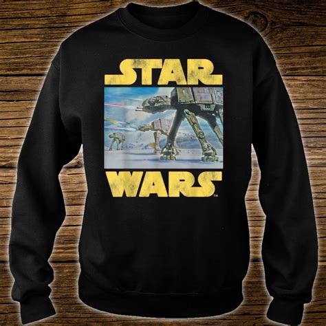 Official Star Wars Vintage Imperial At At Battle Of Hoth Shirt Hoodie