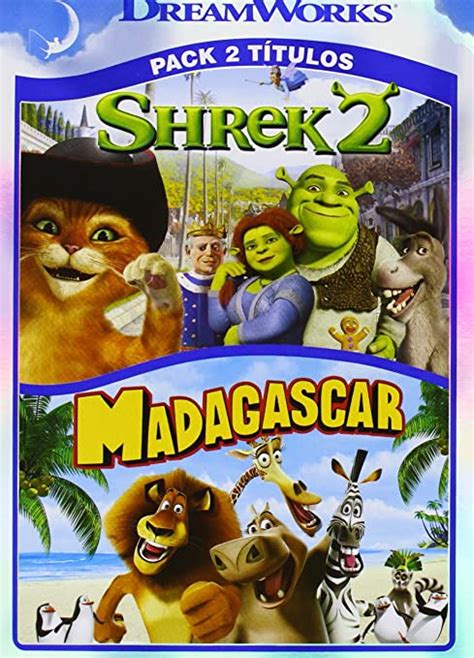 Pack Madagascar Shrek 2 Import Dvd Eric Darnell Tom Mcgrath