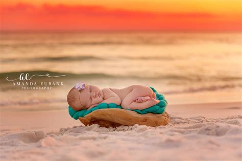 Beach Newborn Photographer Outdoor Beach Photographer Driftwood Bowl
