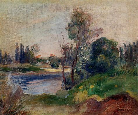 Banks Of The River 1906 Pierre Auguste Renoir