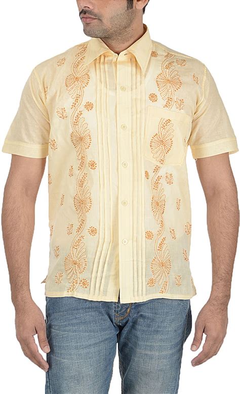 Mens Embroidered Shirt At Rs 450piece Men Embroidered Shirts Id