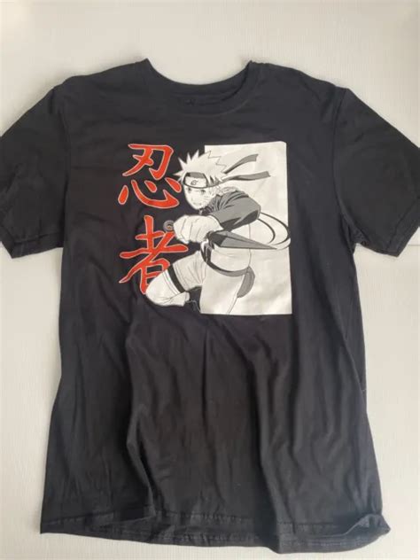 Naruto Shippuden Mens Naruto Uzumaki Outline Character T Shirt Anime