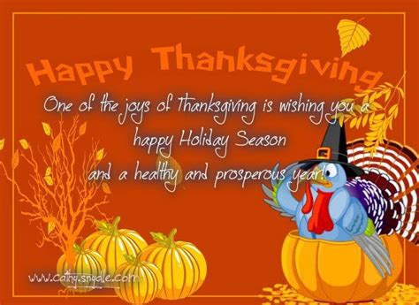 A Thanksgiving Card With A Turkey Sitting In A Pumpkin