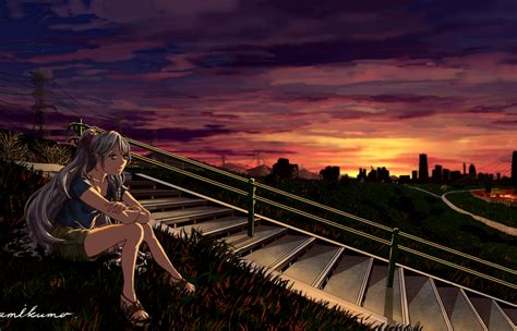 1400x900 Vocaloid Hatsune Miku Sunset 1400x900 Resolution Wallpaper