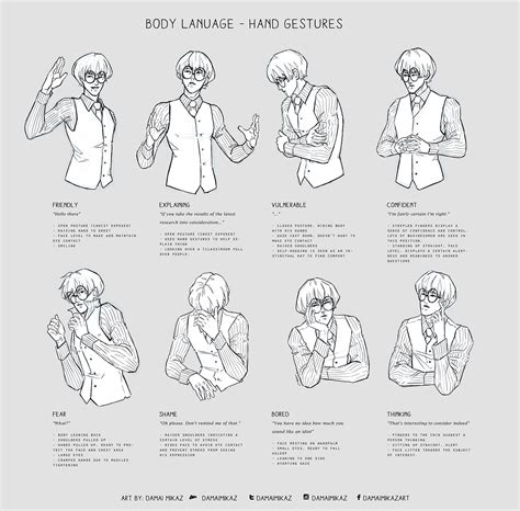 Body Language Hand Gestures By Damaimikaz On Deviantart