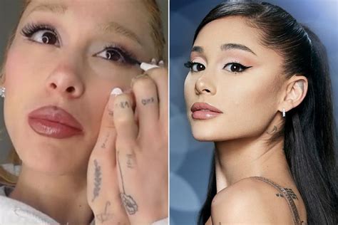 Ariana Grande Pokes Fun At Cat Eye Makeup On Tiktok