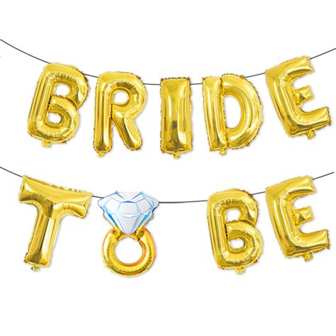 Bride To Be Foil Balloons Gold Party Force