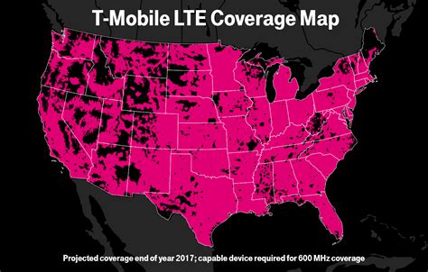 T Mobile Coverage Map Eoy 2017 Includes Us Cellular Territory Again