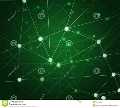 Green Network Background Stock Illustration Illustration Of Global