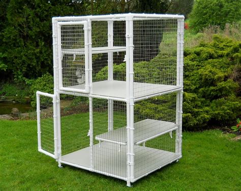 Double Decker Cat Cage With Middle Floor From Penthouse Products Cat