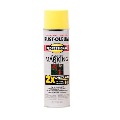 Rust Oleum Professional High Visibility Yellow Spray Paint Actual Net