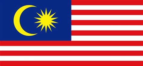 Die malaysische flagge, die über dem büro von tourism malaysia in trafalgar square , london weht. Die Flagge von Malaysia