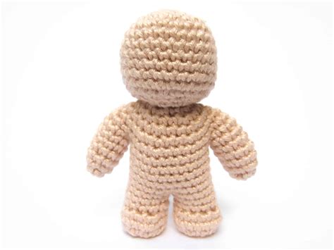 Baby Bean Doll Free Amigurumi Crochet Pattern Human Body Doll Base